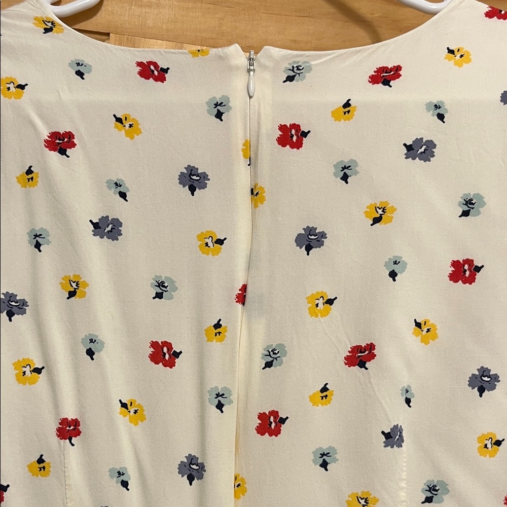Madewell Cream Floral Dress - Picture 4 of 5